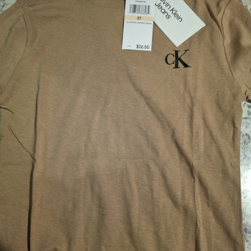Calvin Klein Men's Tan T-Shirt